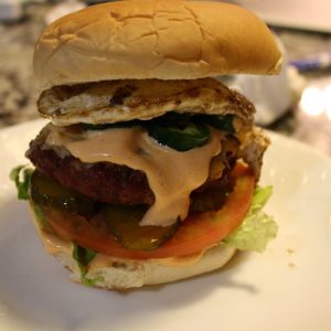 spicy mayo and the angry burger