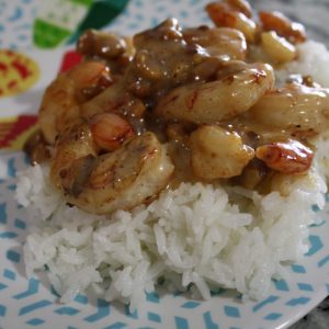 grilled honey walnut shrimp