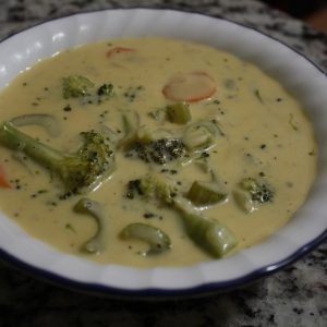 smokey broccoli cheddar soup