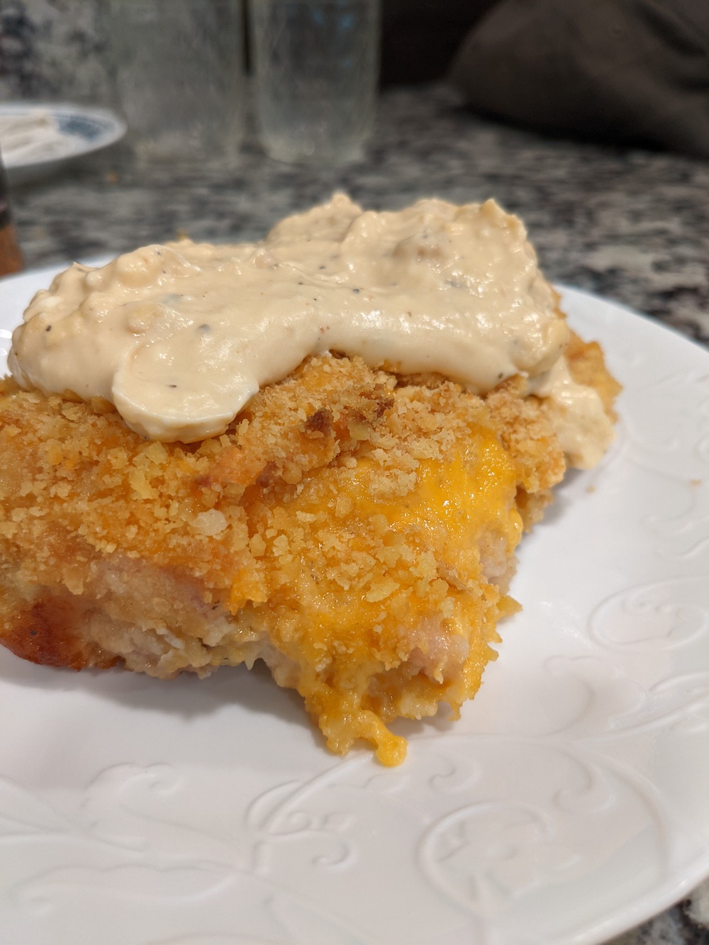 Delicious Crispy Cheddar Chicken